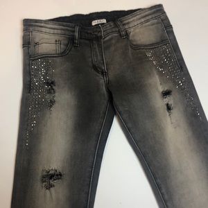 Byblos Studded Jeans Girls Size 10